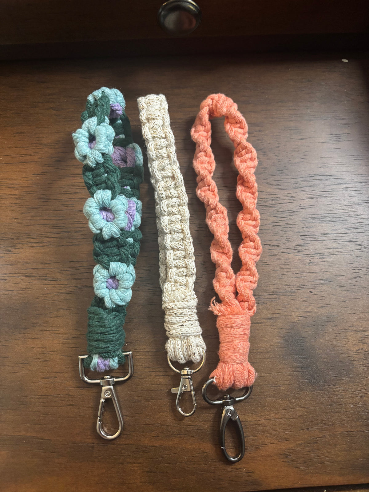 Macrame Keychain Wristlet