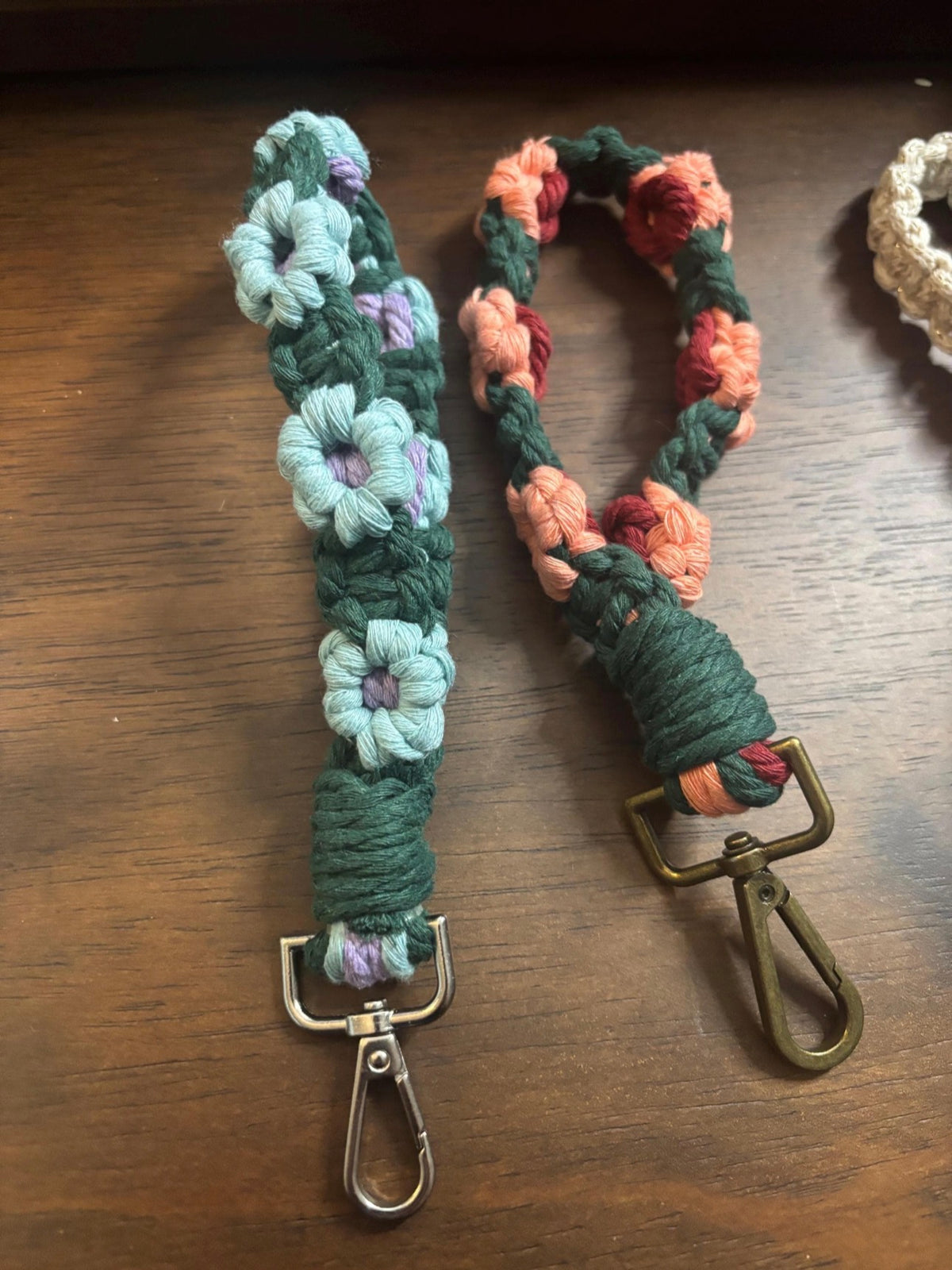 Macrame Keychain Wristlet