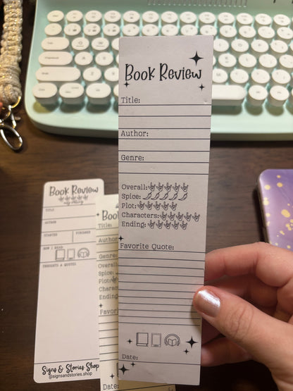 Book Review Bookmarks