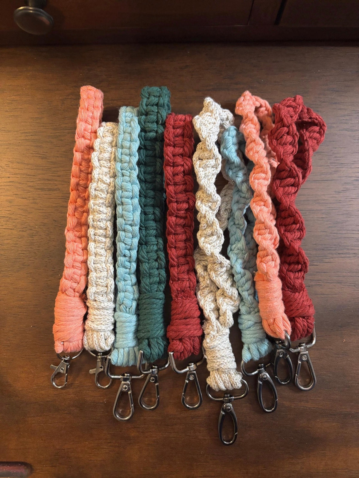 Macrame Keychain Wristlet