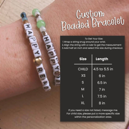 Custom Beaded Word Bracelets 💜 | Personalized Deaf Pride, ASL & Name Bracelets
