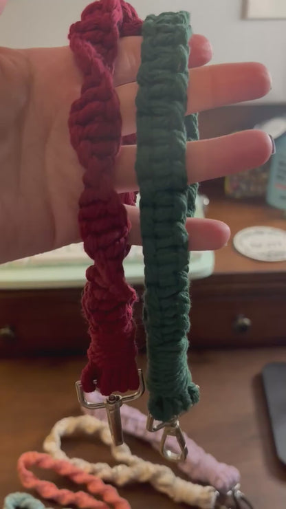 Macrame Keychain Wristlet